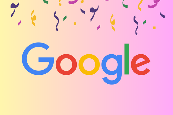 Google achievement celebration banner