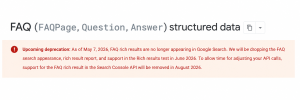 Google Officially Ends FAQ Rich Results